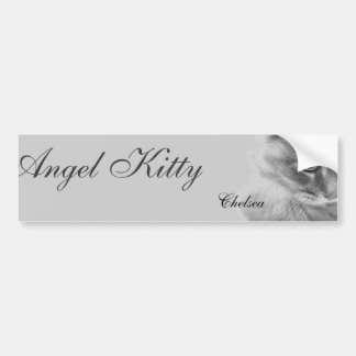 Pegatina Para Coche Retrato de "Angel Kitty"