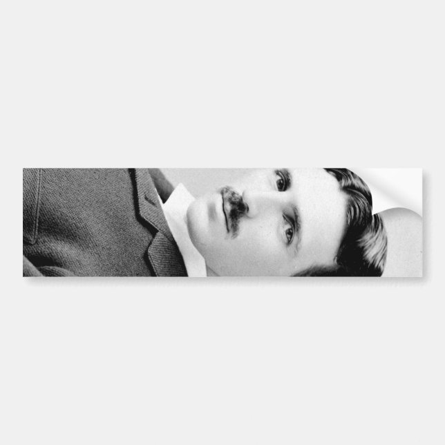 Pegatina Para Coche Retrato de Nikola Tesla (Frente)