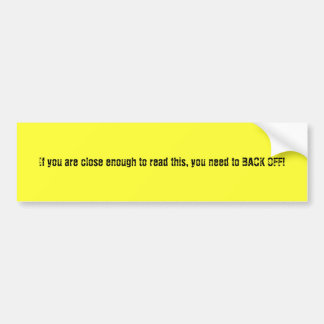 Pegatina Para Coche ¡retroceda!