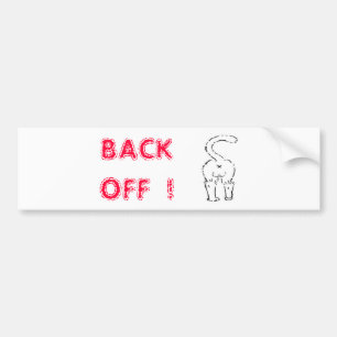 PEGATINA PARA COCHE RETROCEDA EL EXTREMO BUMPERSTICKER ROJO