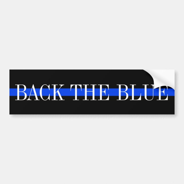 PEGATINA PARA COCHE RETROCEDER EL AZUL BUMPER (Frente)