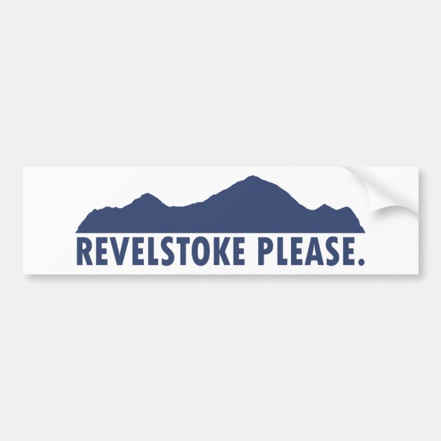 Pegatina Para Coche Revelstoke por favor (Frente)