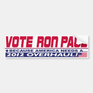 Pegatina Para Coche Revisión de Ron Paul