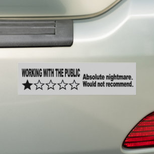 Pegatina Para Coche Revisión de una estrella