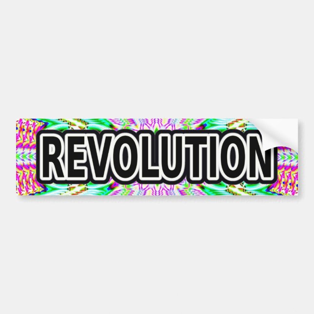 Pegatina Para Coche Revolución  (Frente)
