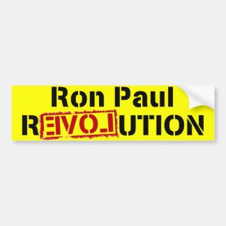 Pegatina Para Coche Revolución de Ron Paul