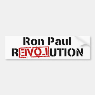 Pegatina Para Coche Revolución de Ron Paul