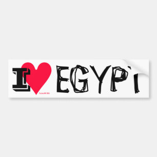 Pegatina Para Coche Revolución Egipcia - Amo Egipto (Masr)