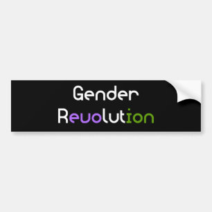 Pegatina Para Coche Revolución LGBTQA Genderqueer del género