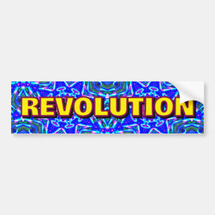Pegatina Para Coche REVOLUCIÓN ( puede cambiar la palabra )