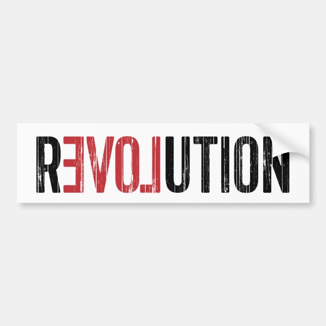 Pegatina Para Coche rEVOLution (Frente)