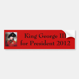 Pegatina Para Coche rey-George-iii, rey George III para el presidente