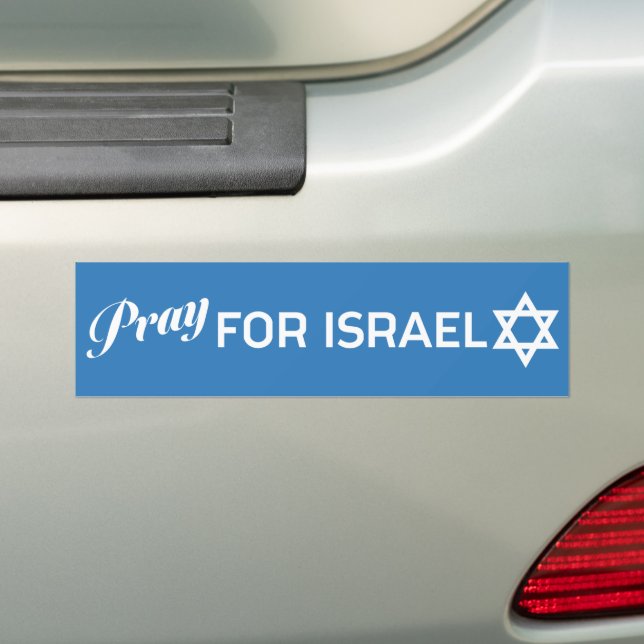 Pegatina Para Coche Rezar por Israel (en coche)
