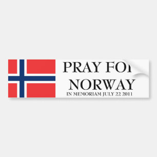 PEGATINA PARA COCHE REZAR POR NORUEGA