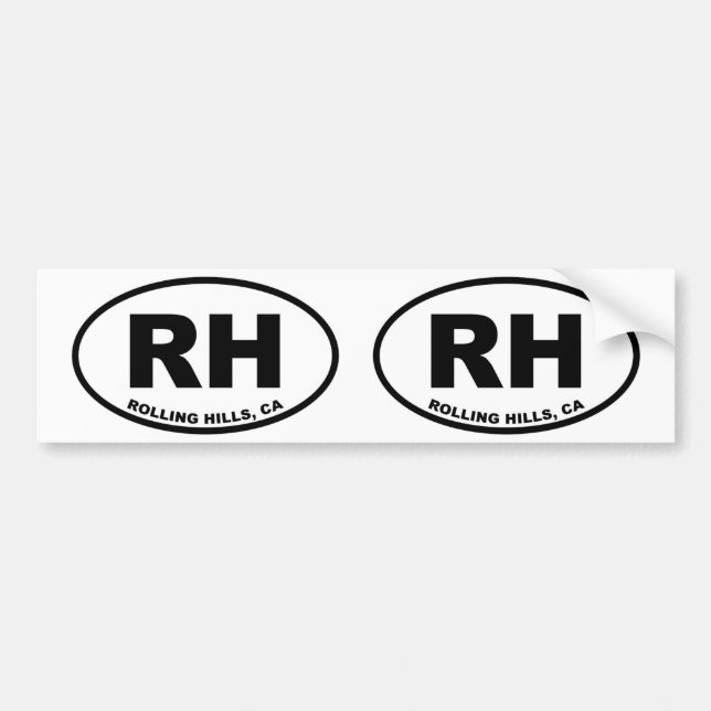 Pegatina Para Coche RH Rolling Hills (Frente)