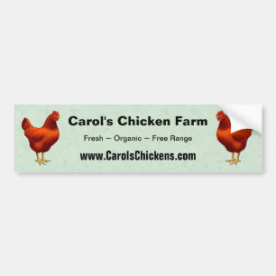 Pegatina Para Coche Rhode Island Red Hen