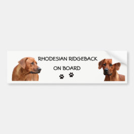 Pegatina Para Coche Rhodesian Ridgeback bumpersticker
