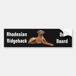 Pegatina Para Coche Rhodesian Ridgeback bumpersticker