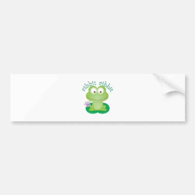 Pegatina Para Coche Ribbit Ribbit (Frente)