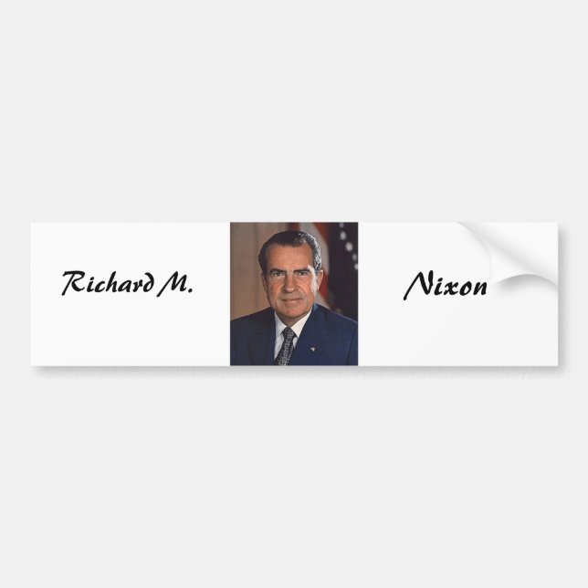 Pegatina Para Coche Richard M. Nixon 37 (Frente)