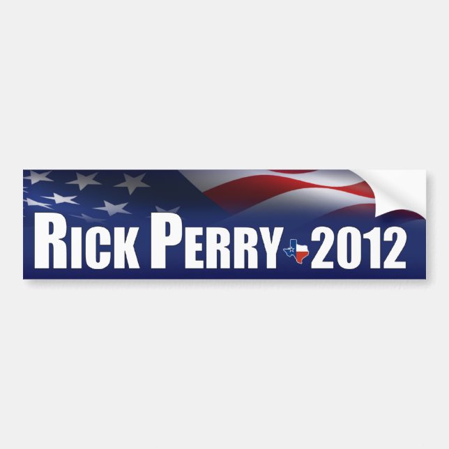 Pegatina Para Coche Rick Perry 2012 (Frente)