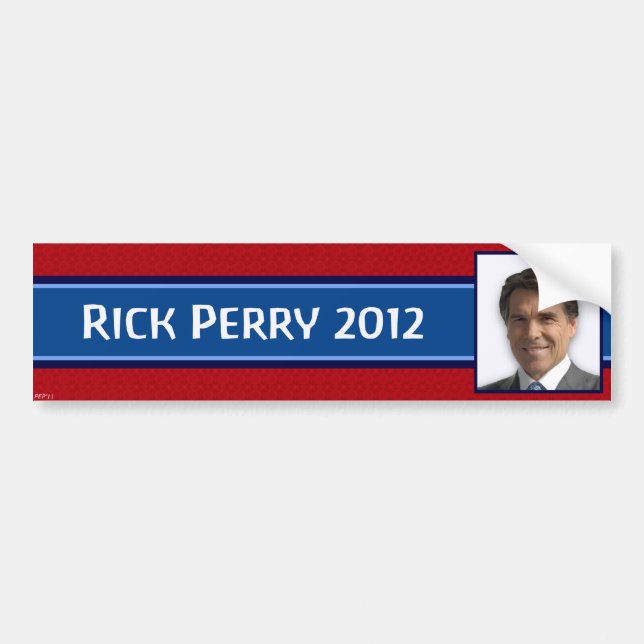 Pegatina Para Coche Rick Perry 2012 (Frente)