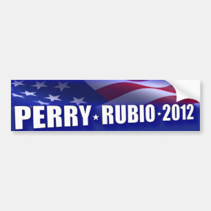 Pegatina Para Coche Rick Perry - Marco Rubio 2012