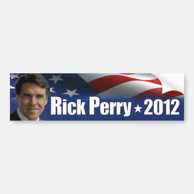 Pegatina Para Coche Rick Perry para el presidente (Frente)