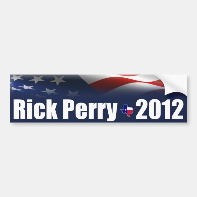 Pegatina Para Coche Rick Perry para el presidente (Frente)