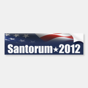 Pegatina Para Coche Rick Santorum para el presidente