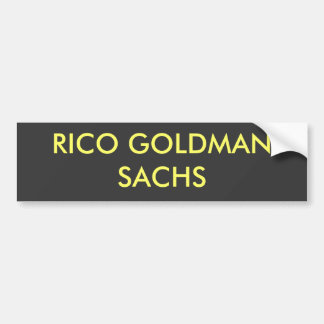 PEGATINA PARA COCHE RICO GOLDMAN SACHS