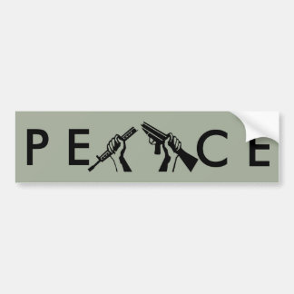 Pegatina Para Coche Rifle roto paz