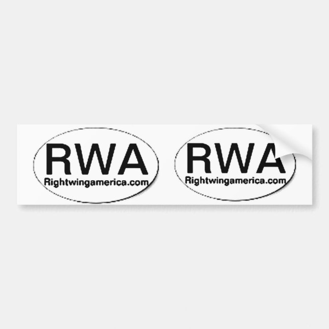 Pegatina Para Coche Rightwingamerica.com (Frente)
