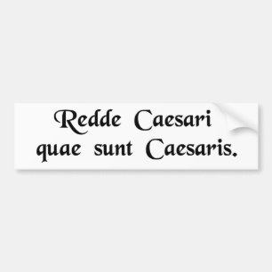 Pegatina Para Coche Rinda a César las cosas que son César