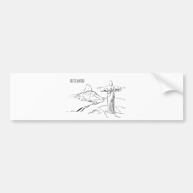 Pegatina Para Coche Río de Janeiro (Frente)