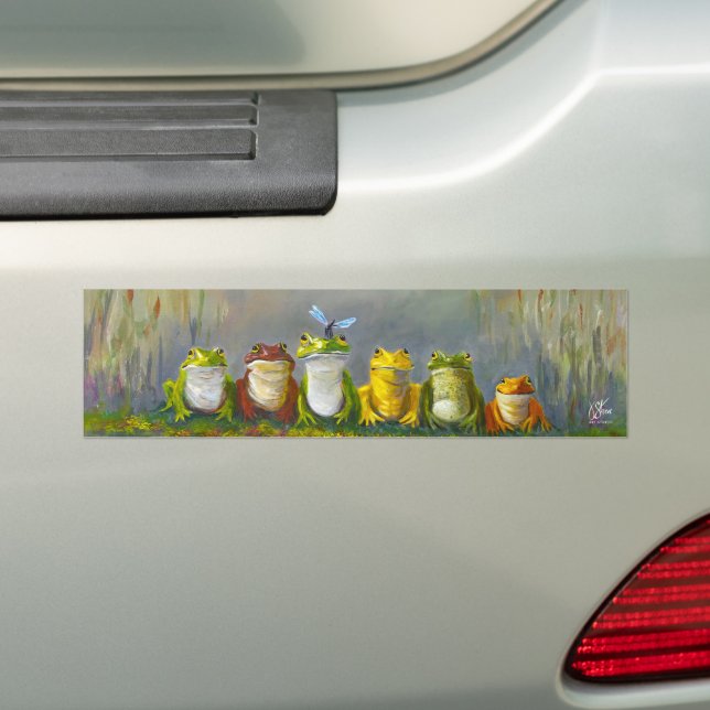 Pegatina Para Coche Río Ribbit (en coche)