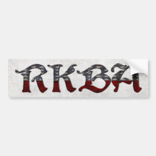 Pegatina Para Coche RKBA enderezan para guardar y para llevar los