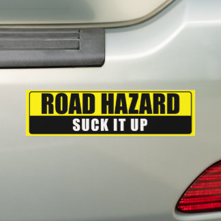 PEGATINA PARA COCHE ROAD HAZARD