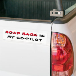 Pegatina Para Coche Road Rage es mi co-piloto
