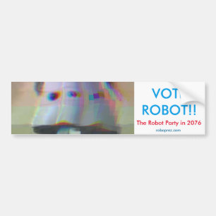 PEGATINA PARA COCHE ¡ROBOT DEL VOTO!