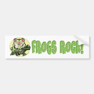 Pegatina Para Coche ¡Roca de las ranas! Bumpersticker