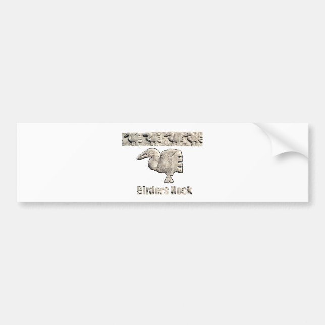 Pegatina Para Coche Roca de los Birders (Frente)