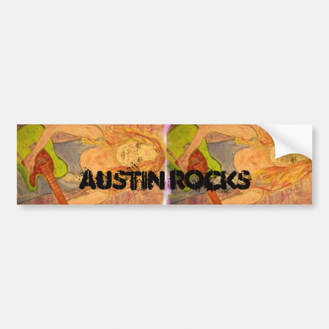 Pegatina Para Coche rocas de austin (Frente)