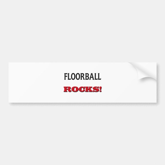 Pegatina Para Coche Rocas de Floorball (Frente)