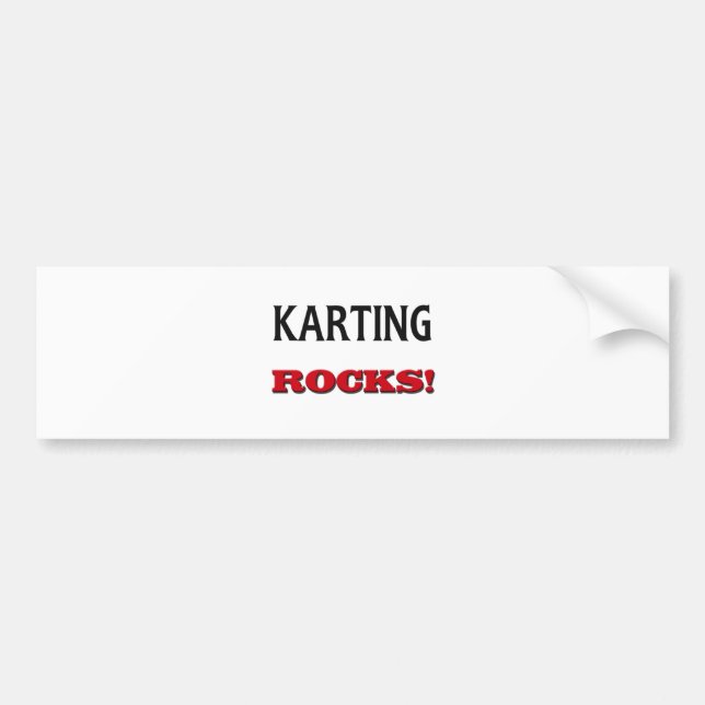 Pegatina Para Coche Rocas de Karting (Frente)