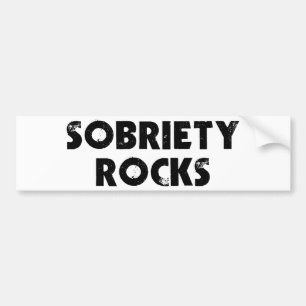 Pegatina Para Coche Rocas de la sobriedad