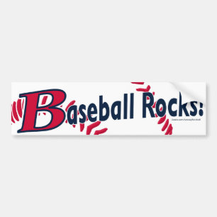 Pegatina Para Coche ¡Rocas del béisbol! Bumpersticker
