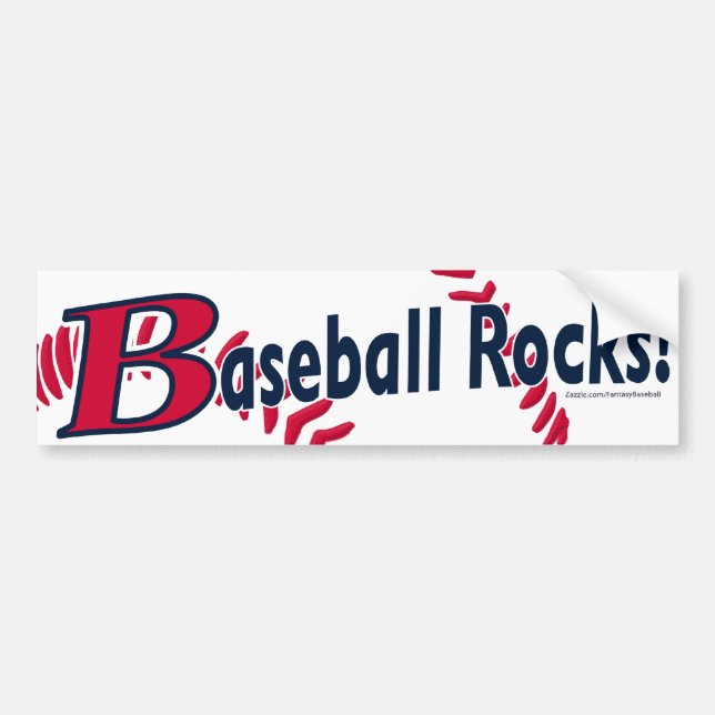 Pegatina Para Coche ¡Rocas del béisbol! Bumpersticker (Frente)