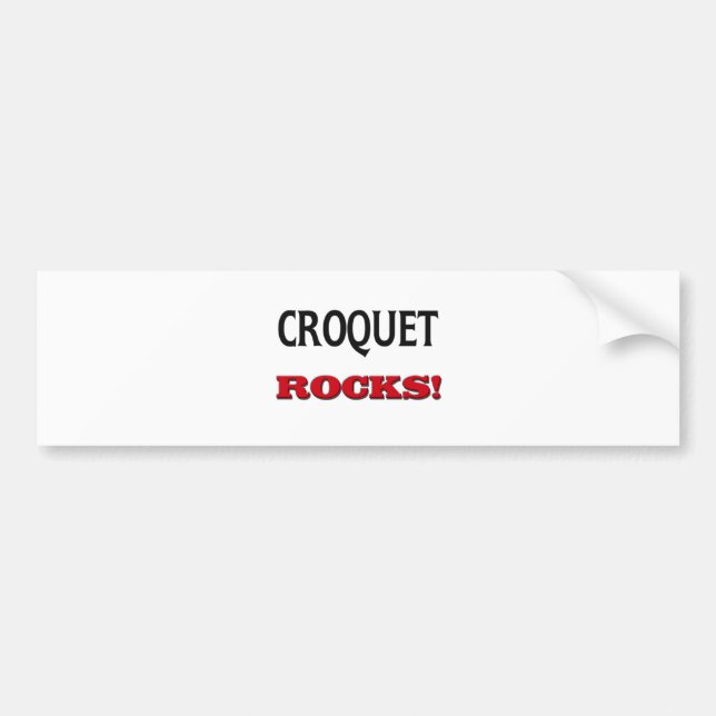Pegatina Para Coche Rocas del croquet (Frente)