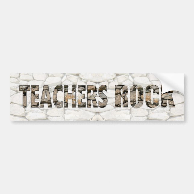 Pegatina Para Coche Rock de profesores (Frente)